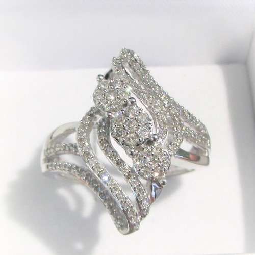 **BRILLIANT BUY [R41042]** TRILOGY DESIGN [1.00ct] DIAMOND RING [WHITE GOLD] - BUY SAFE