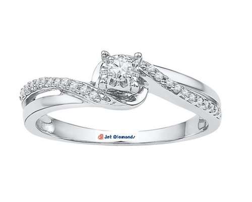 **SWIRL DESIGN [R23419]** HIGH QUALITY [0.220ct] ROUND CUT DIAMOND BAND [WHITE GOLD] - BUY SAFE