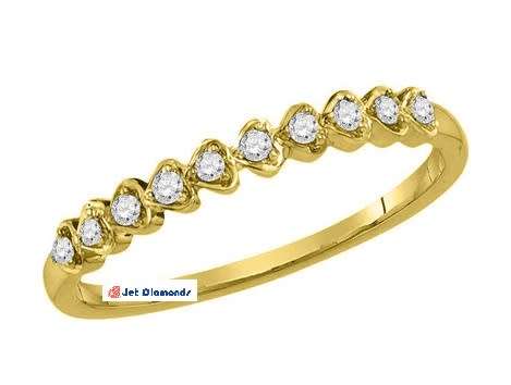 **STACKABLES [R21004]** ROUND BRILLIANT CUT [0.200ct] DIAMOND BAND [YELLOW GOLD] - BUY SAFE
