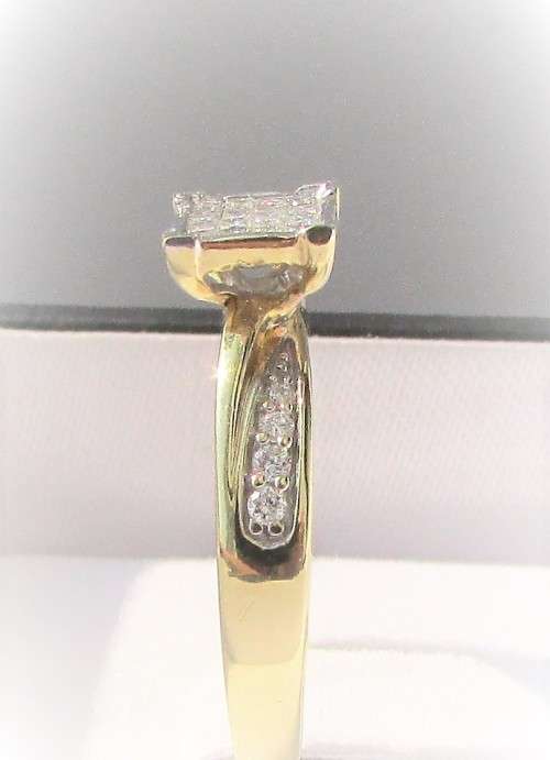 **ULTRA SPARKLY [R24258]** INVISIBLE DESIGN [0.325ct] DIAMOND RING [YELLOW GOLD] - BUY SAFE