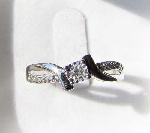 **SWIRL DESIGN [R27419]** HIGH QUALITY [0.250ct] ROUND CUT DIAMOND BAND [WHITE GOLD] - BUY SAFE