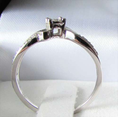**SWIRL DESIGN [R27419]** HIGH QUALITY [0.250ct] ROUND CUT DIAMOND BAND [WHITE GOLD] - BUY SAFE