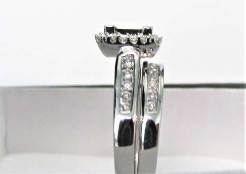 **3/4CT DEAL [R40258]** CHANNEL DESIGN TWINSET [0.700ct] DIAMOND RING + BAND [WHITE GOLD] - BUY SAFE
