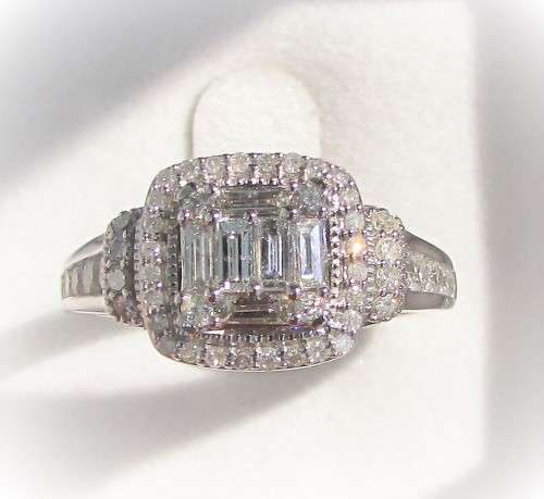 **MASSIVE DEAL [R74327]** BAGUETTE CUT DESIGN [1.400ct] DIAMOND RING [WHITE GOLD] - BUY SAFE