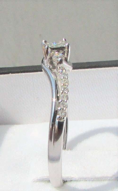 **TRILOGY DESIGN | R29639** PRINCESS SWIRL | 0.300ct | DIAMOND RING | WHITE GOLD - BUY SAFE