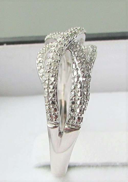 **GORGEOUS [R28419]** HIGH QUALITY [0.350ct] ROUND CUT DIAMOND BAND [WHITE GOLD] - BUY SAFE