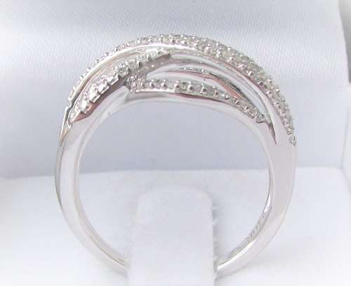 **GORGEOUS [R28419]** HIGH QUALITY [0.350ct] ROUND CUT DIAMOND BAND [WHITE GOLD] - BUY SAFE