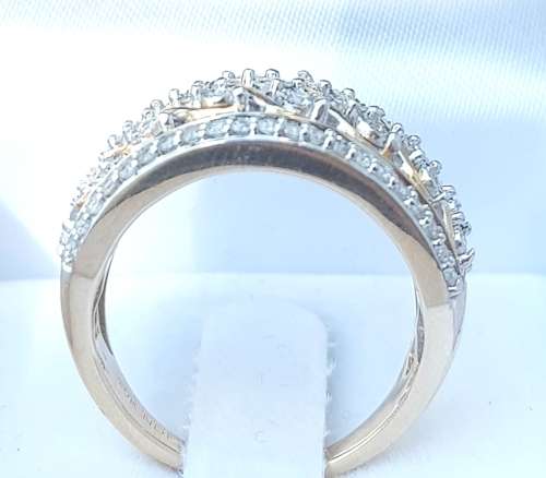 **GORGEOUS | R37419** HIGH QUALITY | 0.750ct ROUND CUT DIAMOND BAND | YELLOW GOLD - BUY SAFE