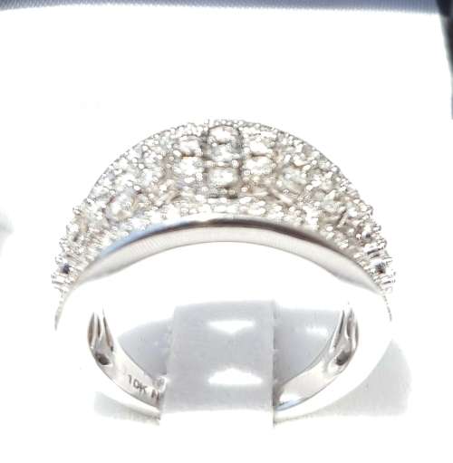 **ONCE-OFF SUPER DEAL [R40091]** HUGE LOOK [1.050ct] DIAMOND RING [WHITE GOLD] - BUY SAFE
