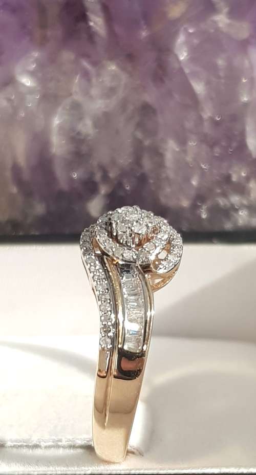 **SUPER SPECIAL | R29856** SWIRL DESIGN | 0.375ct | DIAMOND RING | YELLOW GOLD - BUY SAFE