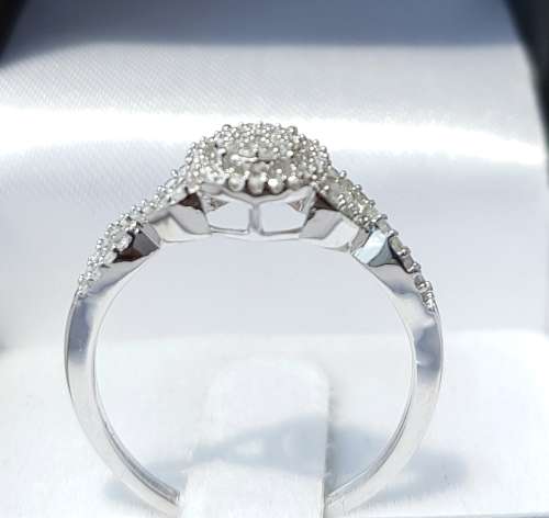 **GORGEOUS | R28384** TWIST DESIGN DIAMOND | 0.350ct | RING | WHITE GOLD - BUY SAFE