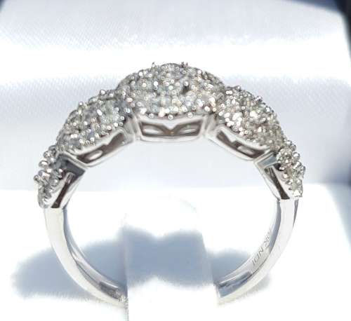 **BRILLIANT BUY | R43465]** FLORAL DESIGN | 1.00ct | DIAMOND RING | WHITE GOLD - BUY SAFE