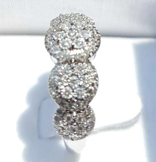 **BRILLIANT BUY | R43465]** FLORAL DESIGN | 1.00ct | DIAMOND RING | WHITE GOLD - BUY SAFE