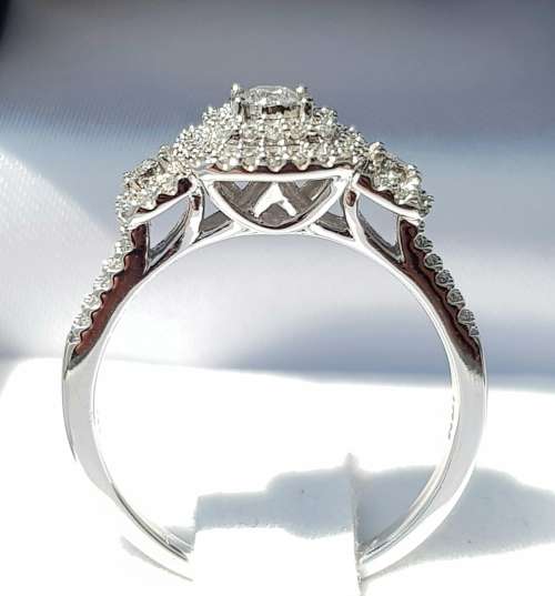 **JAW DROPPING | R50855** TRILOGY DESIGN | 1.00ct | DIAMOND RING | WHITE GOLD - BUY SAFE