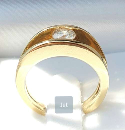 **1/2ct SPECIAL | R40893** TENSION SET |M VS| ROUND CUT DIAMOND |0.580ct| RING |YELLOW GOLD-BUY SAFE