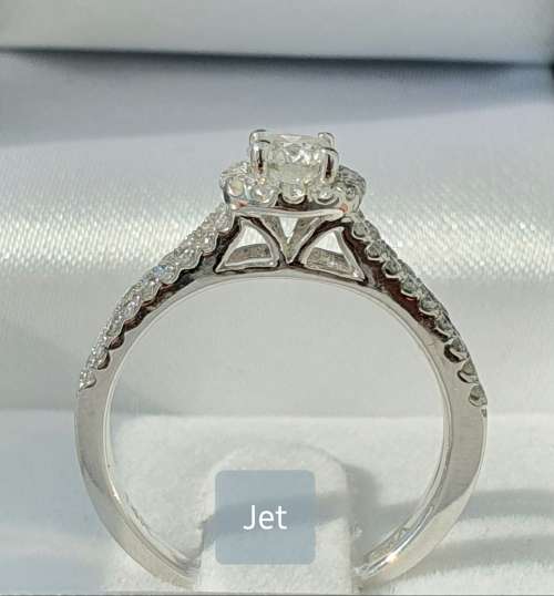 **HUGE DEAL | R62547** HALO DESIGN | ROUND CUT | 1.00ct | DIAMOND RING | WHITE GOLD - BUY SAFE