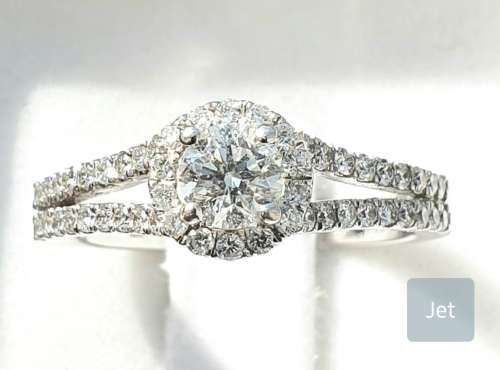 **HUGE DEAL | R62547** HALO DESIGN | ROUND CUT | 1.00ct | DIAMOND RING | WHITE GOLD - BUY SAFE