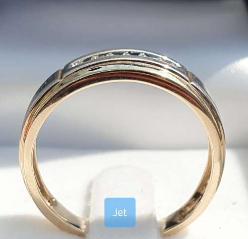 **EXCLUSIVE DEAL | R20257** GENTS DIAMOND RING | 0.150ct | ROUND CUT | WHITE/YELLOW GOLD -  BUY SAFE