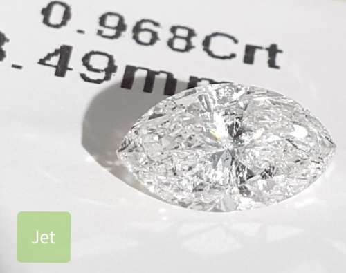 **CERTIFIED** MASSIVE | 0.968ct | MARQUISE CUT | COLOUR H | DIAMOND | SOUTH AFRICA - BUY SAFE