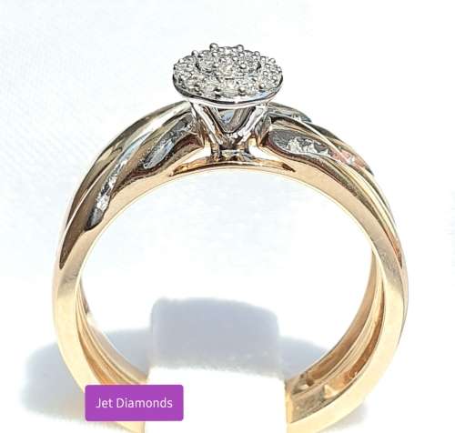 **SUPER SPECIAL | R29874** BRIDAL TWINSET | 0.350ct | DIAMOND RINGS | YELLOW GOLD - BUY SAFE