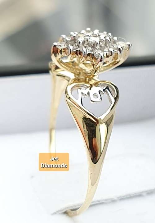 **GORGEOUS | R29639** DESIGNER | 0.250ct | CLUSTER DIAMOND RING | YELLOW GOLD - BUY SAFE