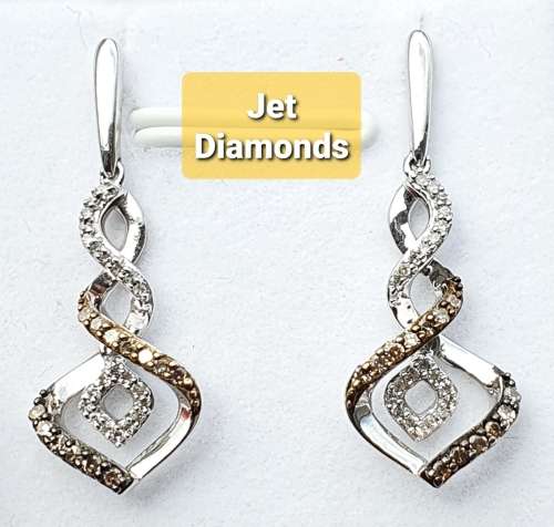**EXQUISITE | R30893** DESIGNER DROP | 0.450ct | DIAMOND EARRINGS | WHITE GOLD - BUY SAFE