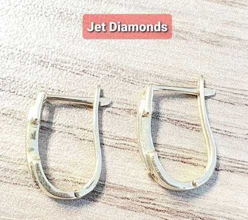 **DIAMOND HOOPS | R26874** ROUND CUTS | 0.300ct | DIAMOND EARRINGS | YELLOW GOLD -  BUY SAFE