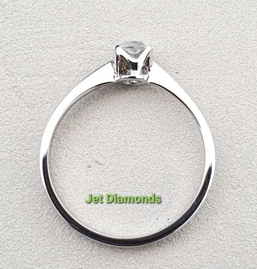 **BARGAIN BUY** ROUND CUT | 0.540ct | DIAMOND SOLITAIRE RING | WHITE GOLD - BUY SAFE