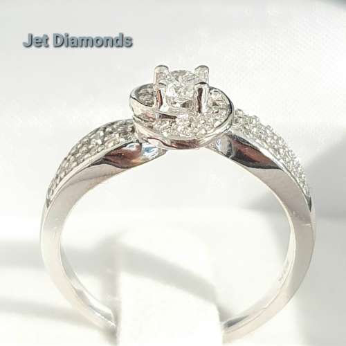 **GORGEOUS | R47639** SWIRL DESIGN | 0.750ct | DIAMOND RING | WHITE GOLD - BUY SAFE