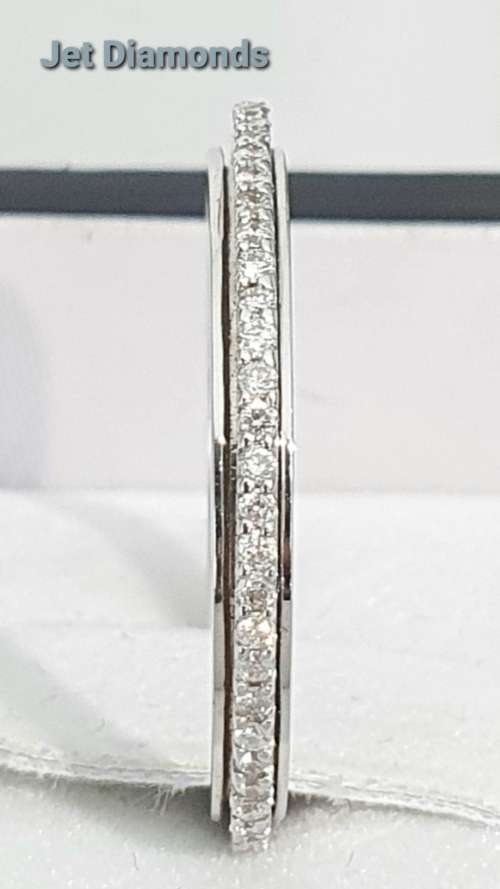 **ONCE-OFF PIECE | R40567** SPINNING DESIGN | 0.400ct | FULL ETERNITY | 18KT WHITE GOLD - BUY SAFE