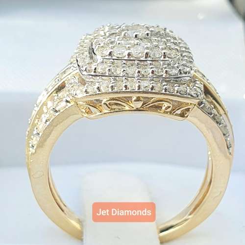 **MASSIVE PROMO | R78652]** ROUND CUT | 2.00ct | COCKTAIL DIAMOND RING | YELLOW GOLD - BUY SAFE