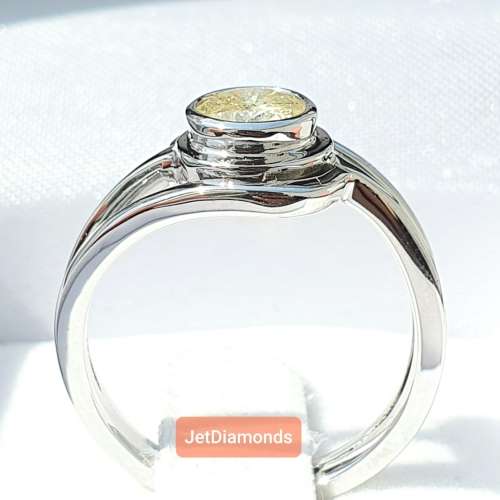 **BARGAIN BUY** ROUND CUT | 0.640ct | DIAMOND SWIRL DESIGN RING | WHITE GOLD - BUY SAFE