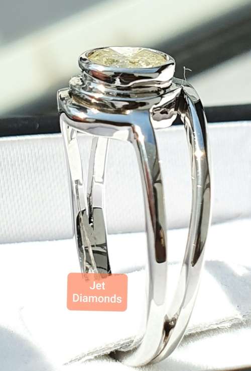 **BARGAIN BUY** ROUND CUT | 0.640ct | DIAMOND SWIRL DESIGN RING | WHITE GOLD - BUY SAFE