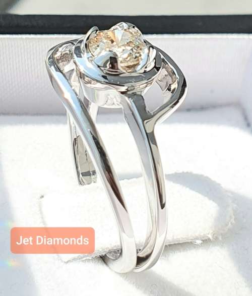 **BARGAIN BUY** ROUND CUT | 0.420ct | DIAMOND SOLITAIRE RING | WHITE GOLD - BUY SAFE