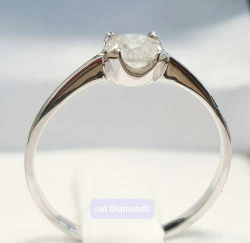 **BARGAIN BUY** ROUND CUT | 0.560ct | DIAMOND SOLITAIRE RING | WHITE GOLD - BUY SAFE