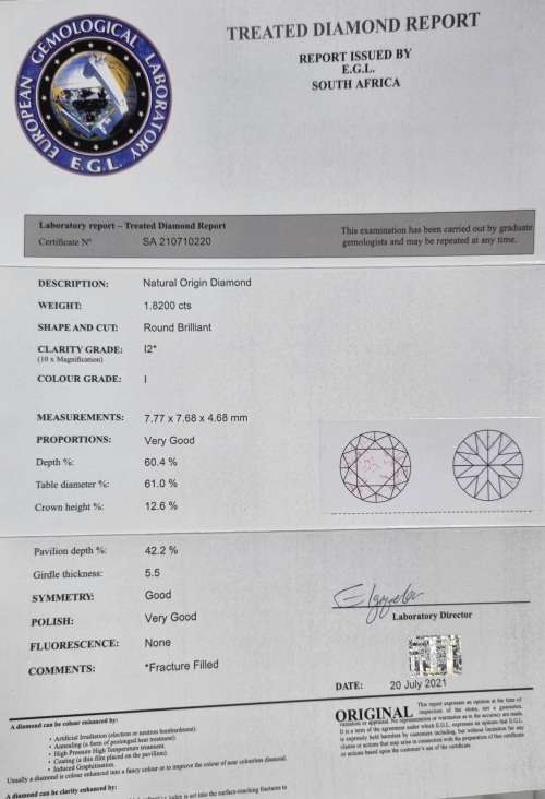 **MASSIVE PROMO | R218652]** ROUND CUT | 1.820ct | SOLITAIRE DIAMOND RING | WHITE GOLD - BUY SAFE