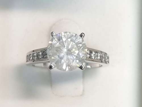 **MASSIVE PROMO | R237419]** ROUND CUT | 2.630cts | CERTIFIED DIAMOND RING | WHITE GOLD- BUY SAFE