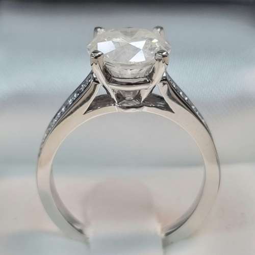 **MASSIVE PROMO | R237419]** ROUND CUT | 2.630cts | CERTIFIED DIAMOND RING | WHITE GOLD- BUY SAFE