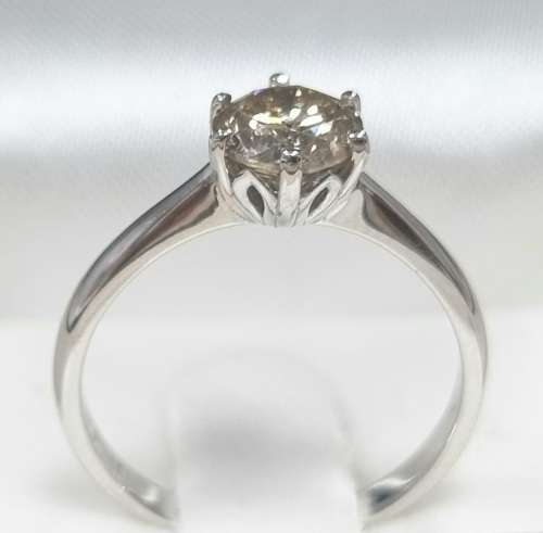 **HUGE DEAL | R92517]** ROUND CUT | 1.040ct | SOLITAIRE DIAMOND RING | 18KT WHITE GOLD - BUY SAFE