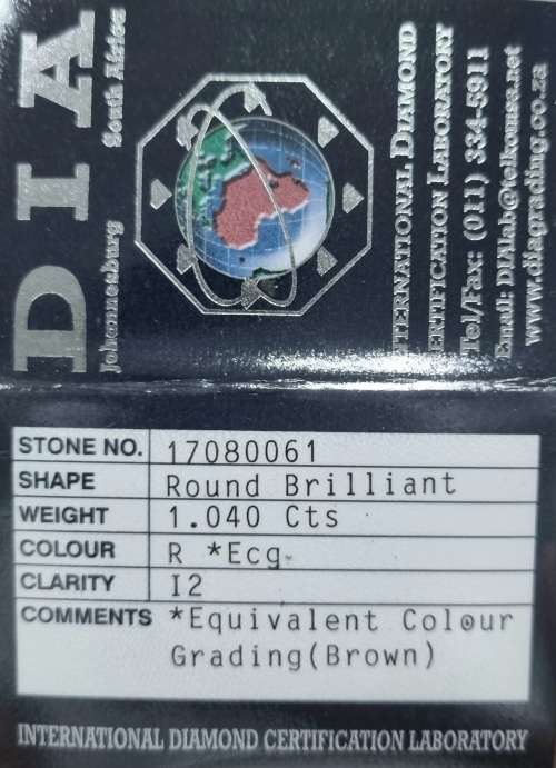 **HUGE DEAL | R92517]** ROUND CUT | 1.040ct | SOLITAIRE DIAMOND RING | 18KT WHITE GOLD - BUY SAFE