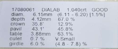 **HUGE DEAL | R92517]** ROUND CUT | 1.040ct | SOLITAIRE DIAMOND RING | 18KT WHITE GOLD - BUY SAFE