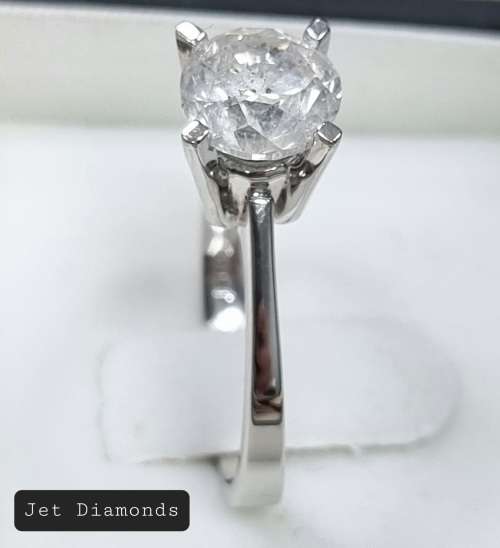 **MASSIVE PROMO | R188347]** ROUND CUT |2.106ct| CERTIFIED DIAMOND RING | 18KT WHITE GOLD - BUY SAFE
