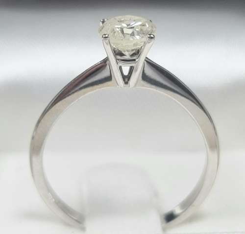 **NATURAL DIAMOND SOLITAIRE | R39472** ROUND CUT | 0.780ct | DIAMOND RING | 18KT WHITE GOLD-BUY SAFE