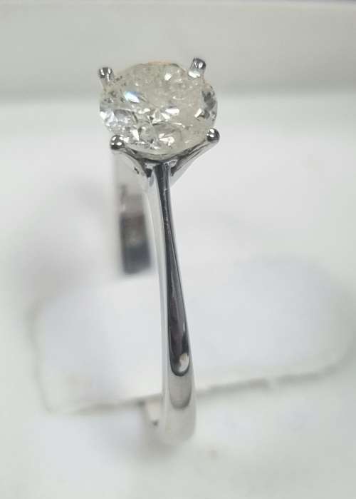 **NATURAL DIAMOND SOLITAIRE | R39472** ROUND CUT | 0.780ct | DIAMOND RING | 18KT WHITE GOLD-BUY SAFE