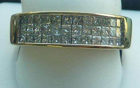 **SPECTACULAR [R58635]** INVISIBLE [VVS] DESIGN [1.00ct] DIAMOND RING [6.81g] YELLOW GOLD - BUY SAFE