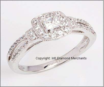**EXCEPTIONAL [R30258]** HIGH QUALITY [0.650ct] DIAMOND RING [3.380g] WHITE GOLD - BUY SAFE