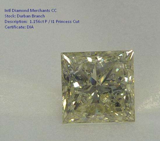 **CERTIFIED** MASSIVE [1.156ct] NATURAL PRINCESS CUT [SPARKLING] DIAMOND [R1 NO RESERVE] - BUY SAFE