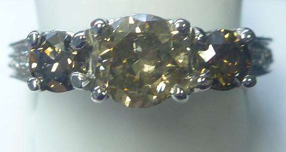 **TRILOGY [R68681]** 3 ROUND CUT [2.430ct] DIAMOND [1.010ct CENTRE] RING [14KT WHITE GOLD]- BUY SAFE