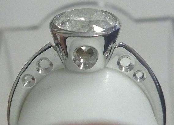 **DESIGNER RING [R65416]** MASSIVE ROUND CUT DIAMOND [1.505ct] RING [WHITE GOLD] - BUY SAFE