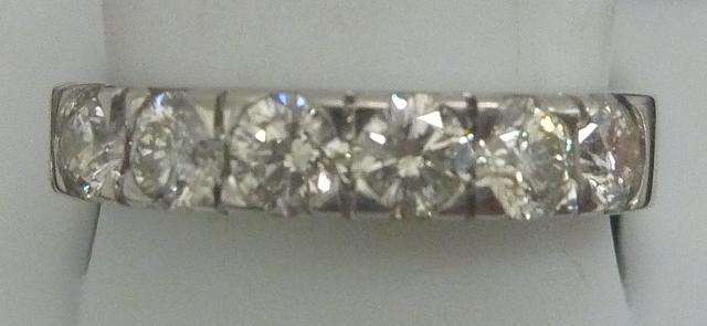 **DROP DEAD GORGEOUS [R40518]** ETERNITY [0.900ct] DIAMOND RING [3.313g] WHITE GOLD - BUY SAFE